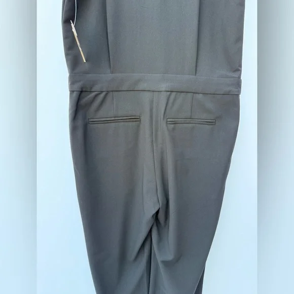 Rachel Rachel Roy Black Sleeveless Jumpsuit Gold Stud Trim Straight Leg Sz 2 NWT - Picture 9 of 16